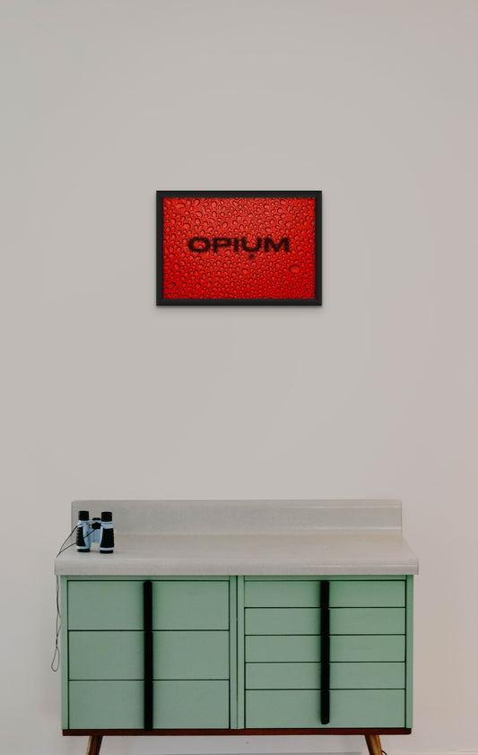 Opium - Red Rain - Poster and Wrapped Canvas