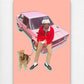 Tyler, the Creator - Pink Fiat - Poster and Wrapped Canvas